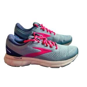 Brooks Trace 1 Running Shoes Gray & pink active casual sneaker women’s 7